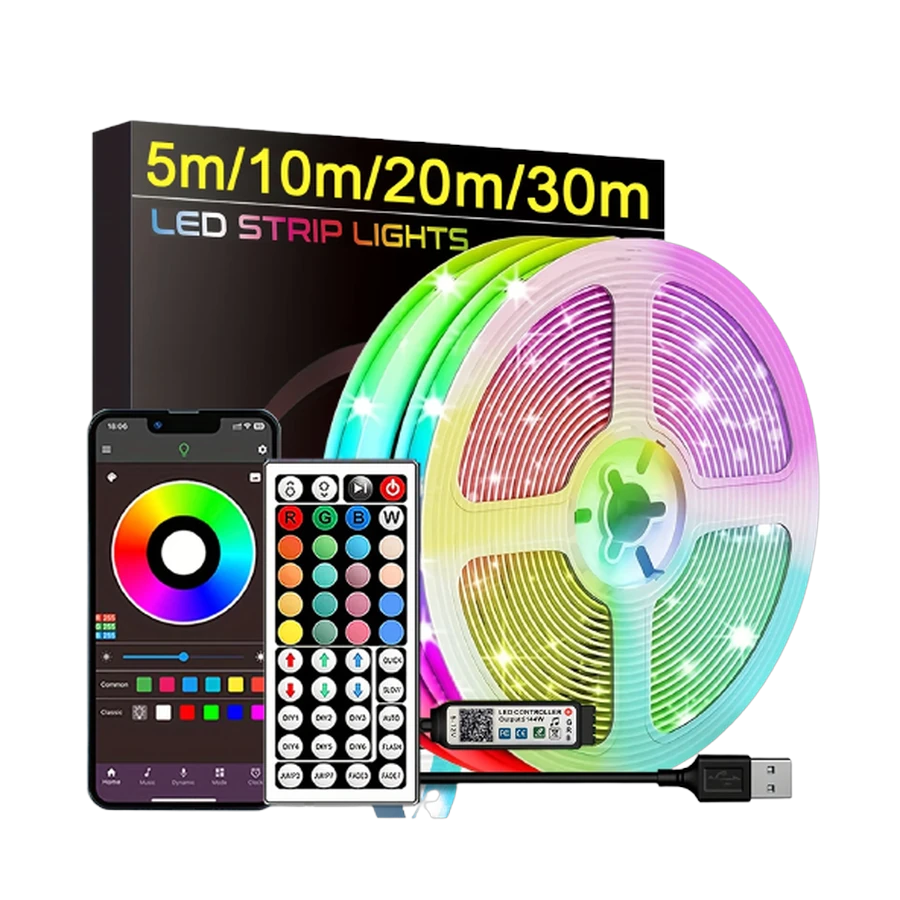 RGB LED-strip met app-bediening