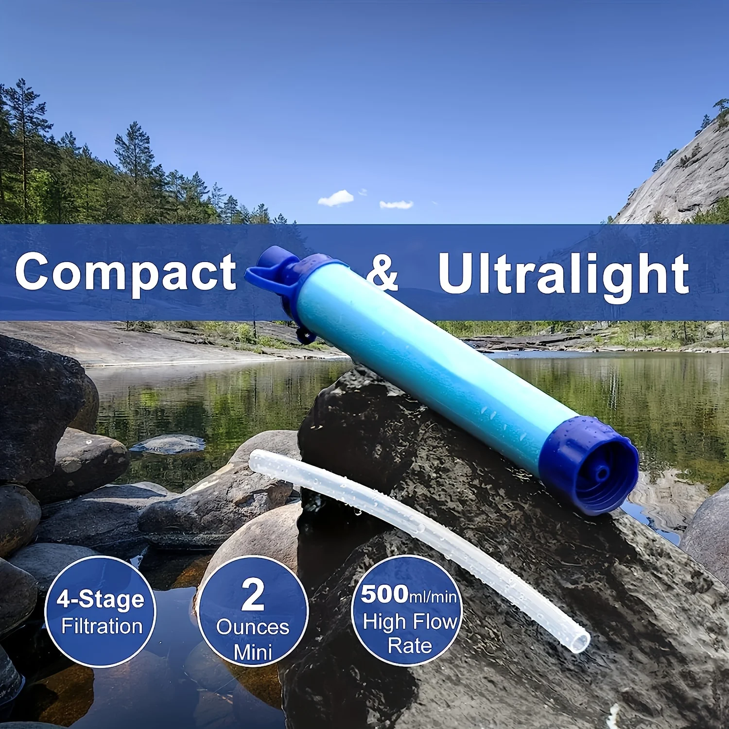 Persoonlijk Waterfilter - Outdoor & Nood - 0.01 micron 2